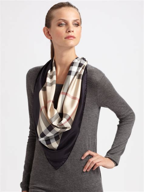 burberry style infinity scarf|burberry silk scarf.